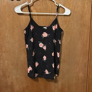 H&M DIVIDED floral tank top